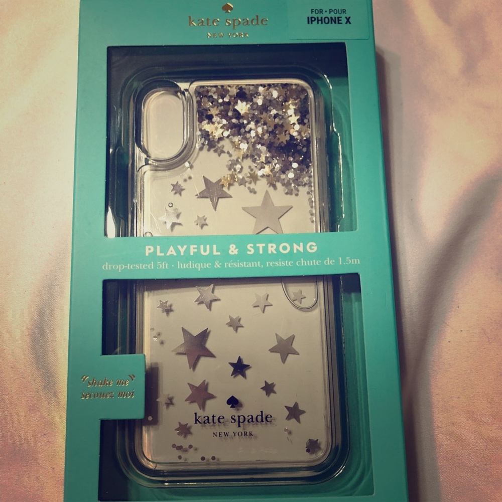 Kate Spade floating stars iPhone X case